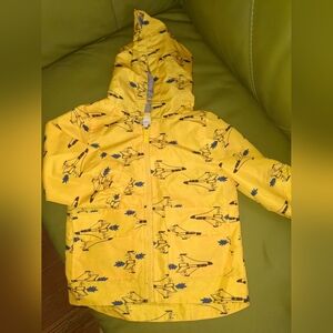 Carter's Yellow Rocket Print Rain Jacket 24m